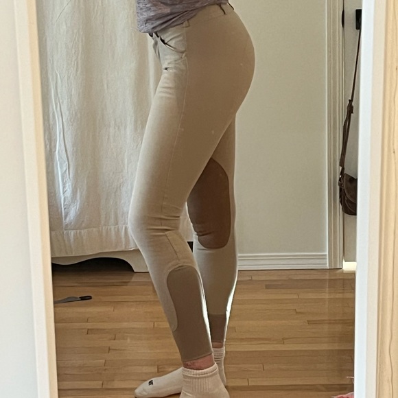 Elation Platinum Tan English Show Breeches - Picture 5 of 5